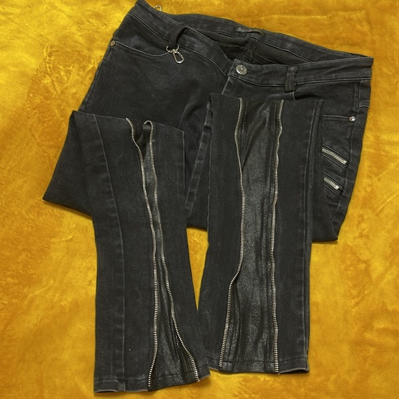 Devil Fashion ‘Take the Power Back’ Women's Steampunk/Gothic Slim-Fit Pants L - Picture 5 of 15